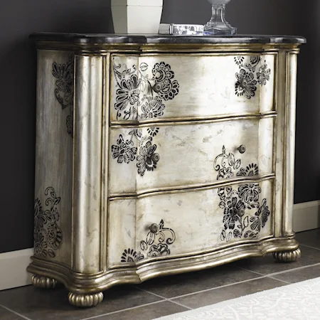 Floral Three Drawer Chest
